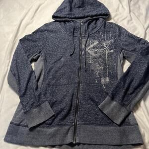 WAREHOUSE ONE HEATHER ZIP HOODIE